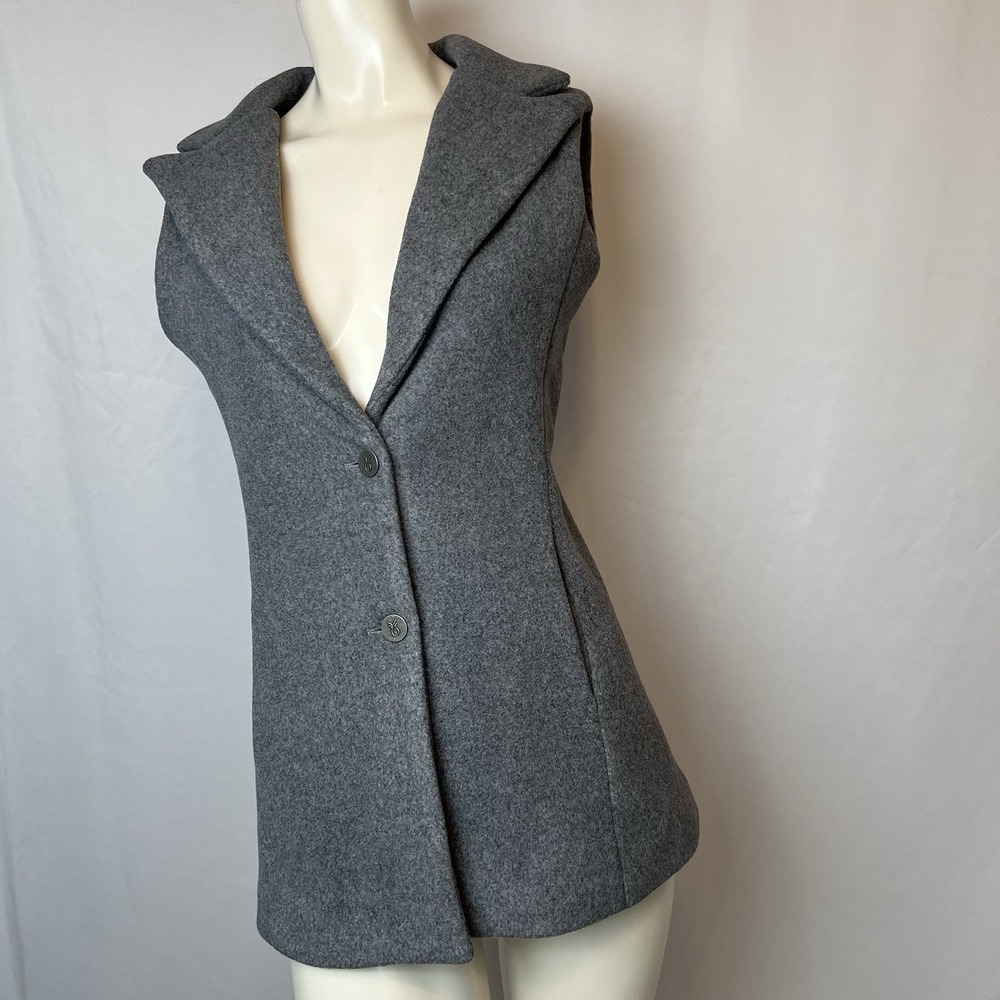 Dudley Stephens Women's Size XS Pacific Vest Double Layer Vello Fleece Grey